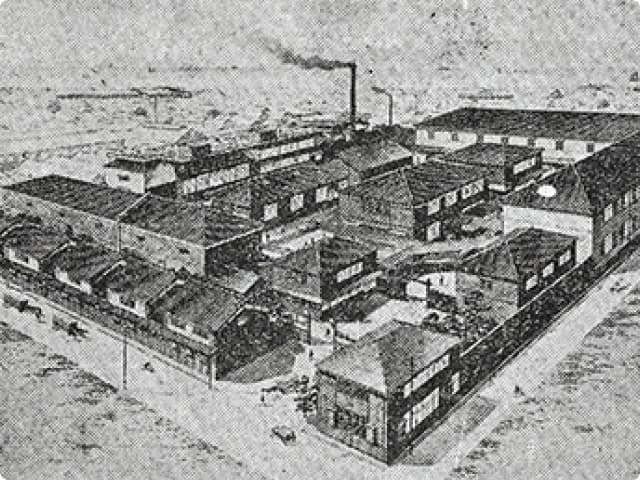 大阪西成工場鳥瞰図